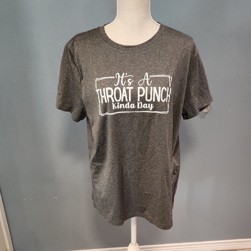 Amazon Essentials Novelty"It's a Throat Punch Kind Of Day" Flowy Lightweight Top